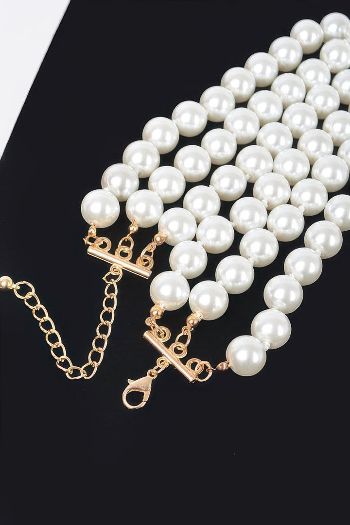 SUTTON PLACE Faux Pearl Necklace &amp; Earring Set: BYMANYC ® New York