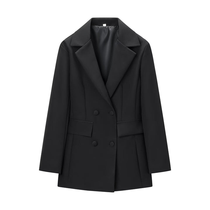 Satin Double-Breasted White Blazer GRAMERCY New Collection FASHION BYMANYC ® New York