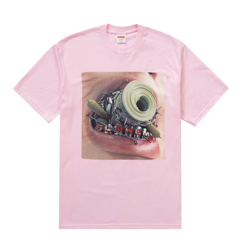 Supreme "Braces" Tee (Pink)