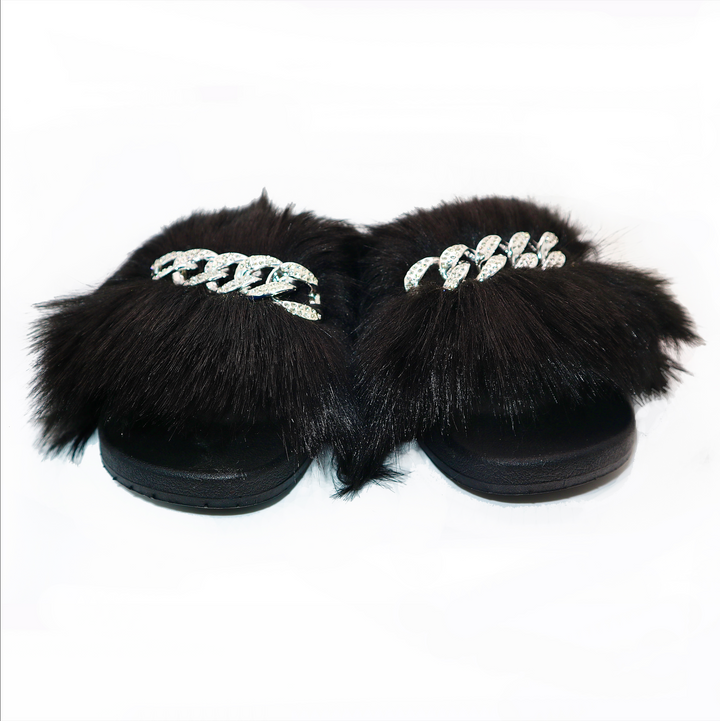 Michaela V Pupa Slippers — Black