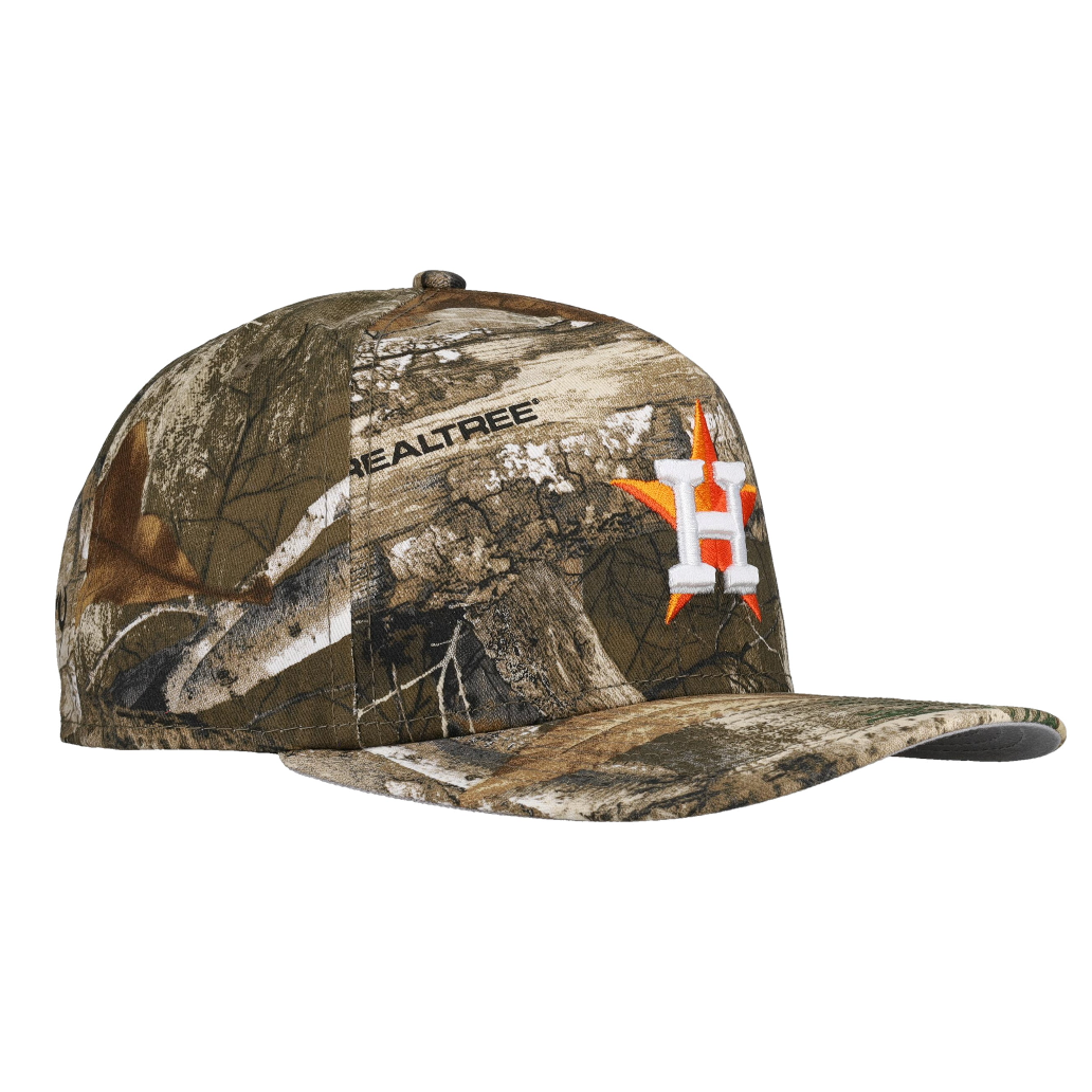 Houston Astros New Era 9Fifty A Frame Snapback (Real Tree)