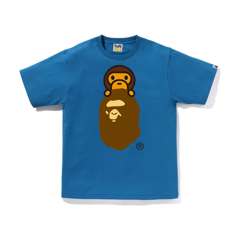 BAPE Milo on Ape head tee (Blue)