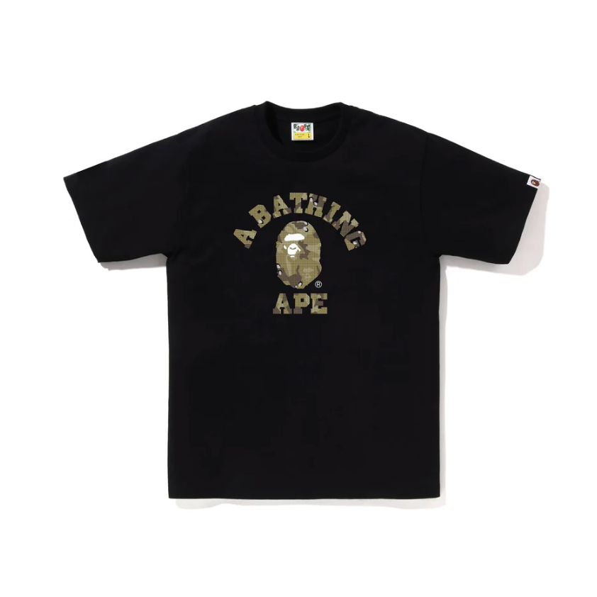 BAPE BITMAP COLLEGE TEE (Black)