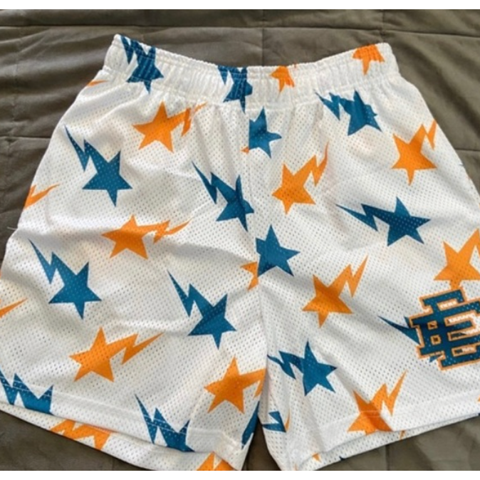 Eric Emanuel x BAPE EE Basic Short White/Blue/Orange