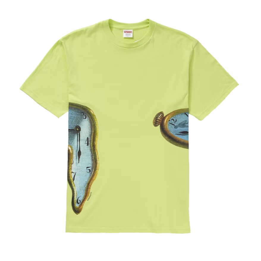 Supreme The Persistence of Memory Tee "Neon Green"