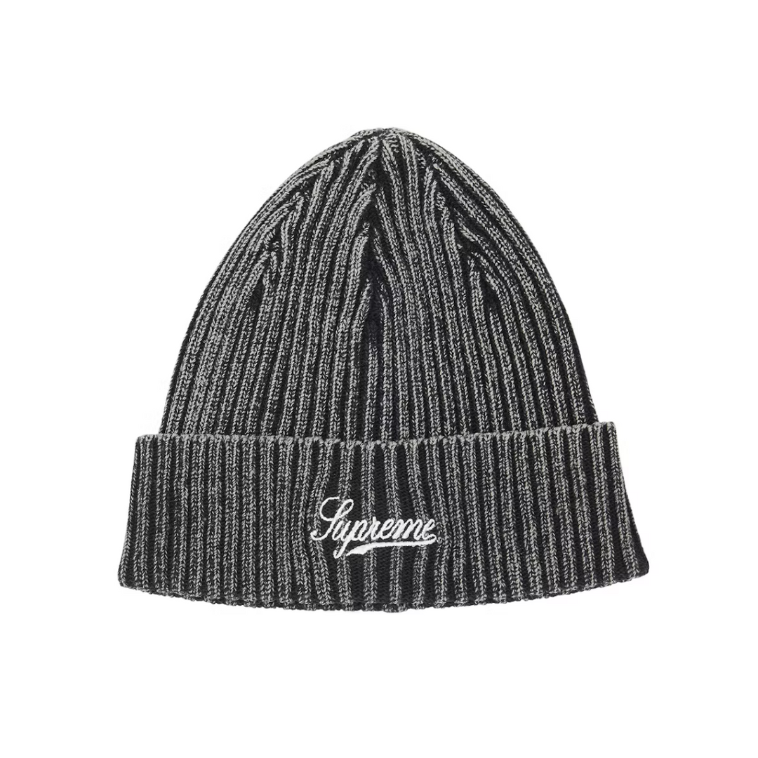 Supreme Bleached Rib Beanie Black