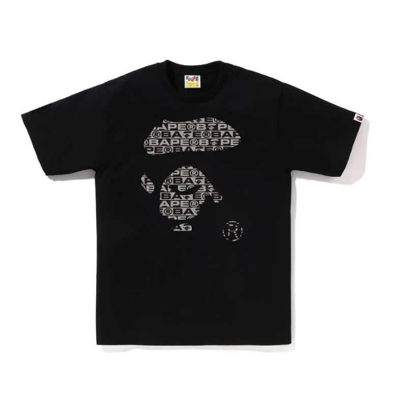BAPE LUX SPORT PATTERN TEE (BLACK/GREY)