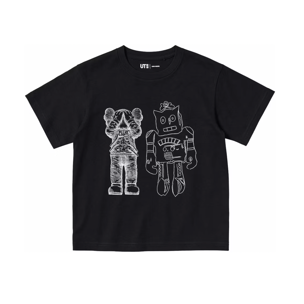 KAWS x Uniqlo Warhol Kids' UT Graphic T-shirt "Black"