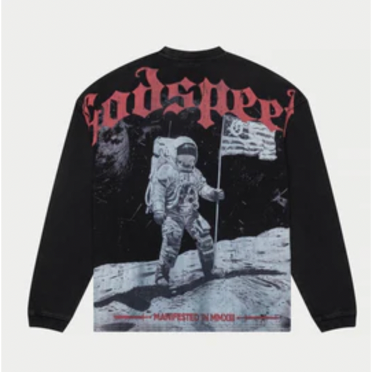 Godspeed Apollo-11-Longsleeve (Grey Wash)