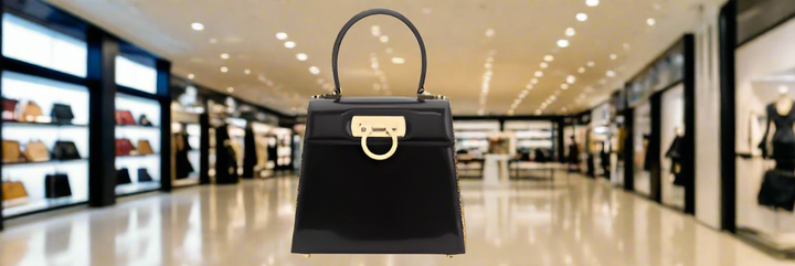 Salvatore Ferragamo black ICONIC HANDBAG