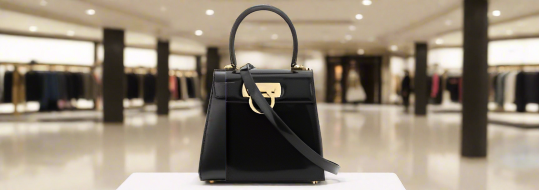 Salvatore Ferragamo black ICONIC HANDBAG
