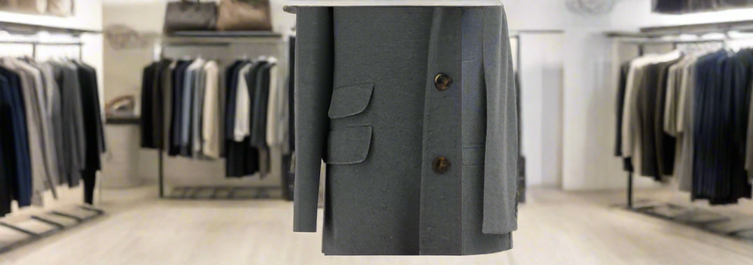Abrigo de cachemira gris para hombre Brunello Cucinelli ITALIA 