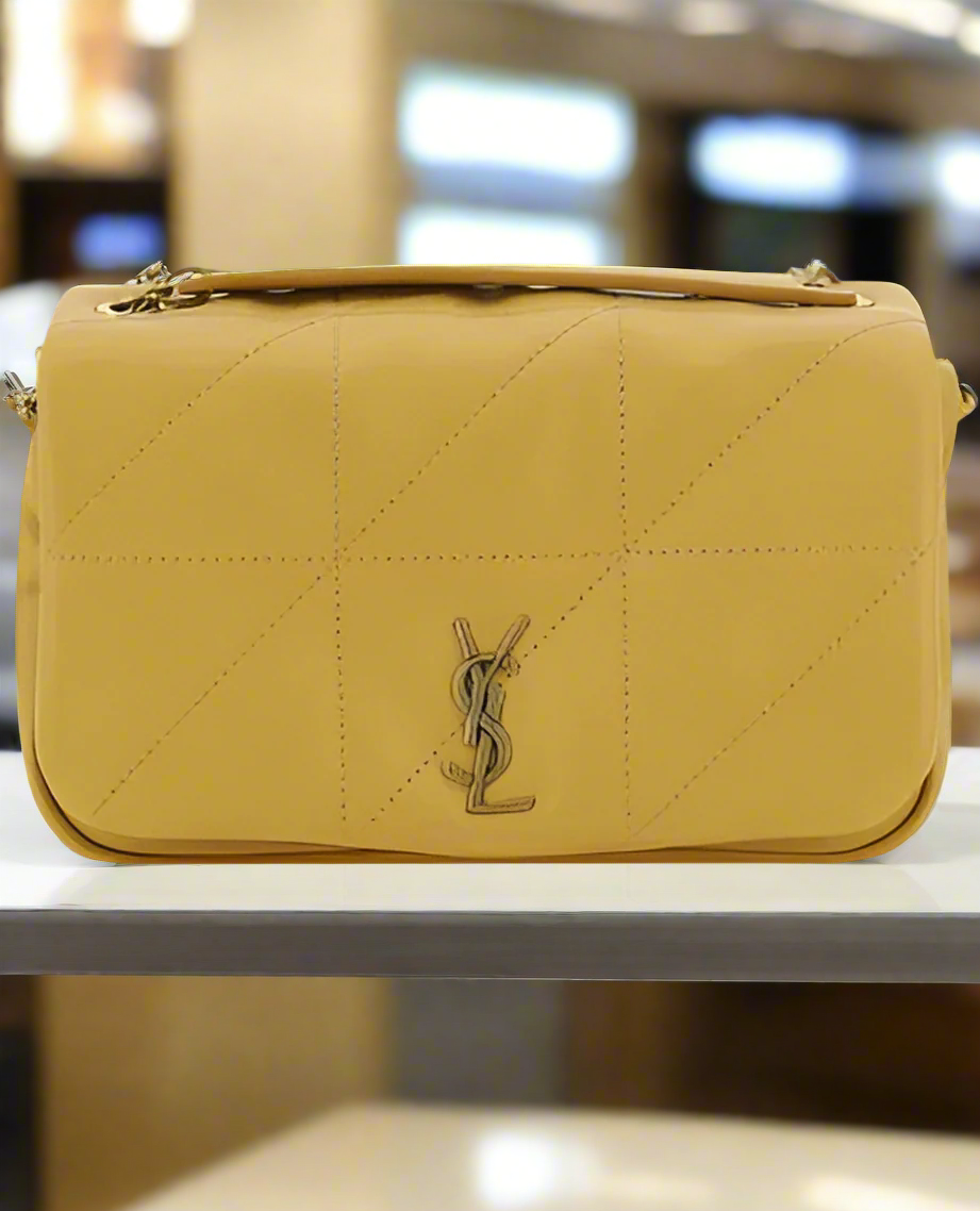 Saint Laurent yellow leather JAMIE SHOULDER BAG FRANCE