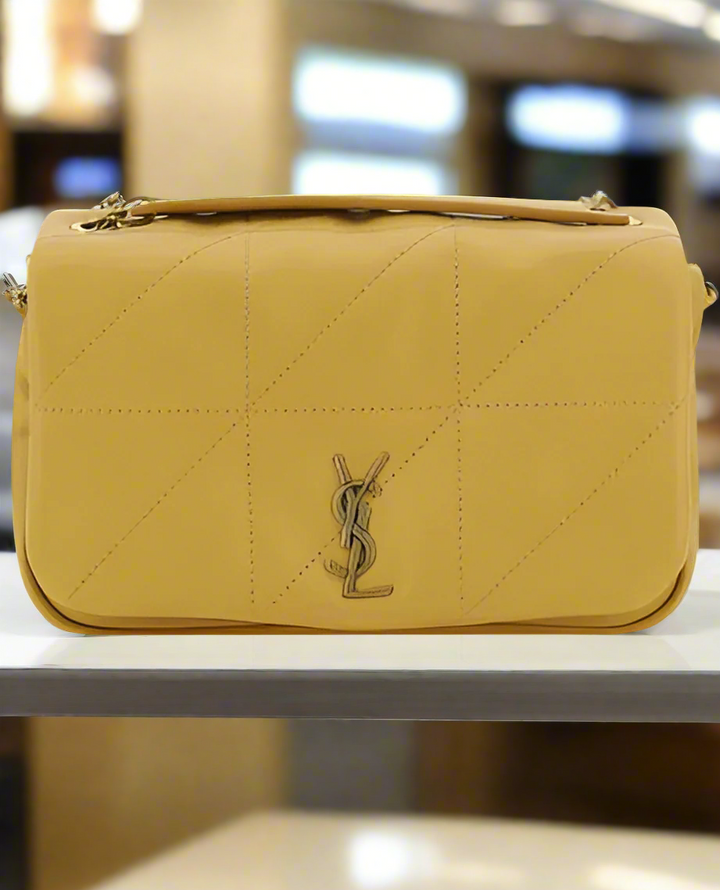 Saint Laurent yellow leather JAMIE SHOULDER BAG FRANCE