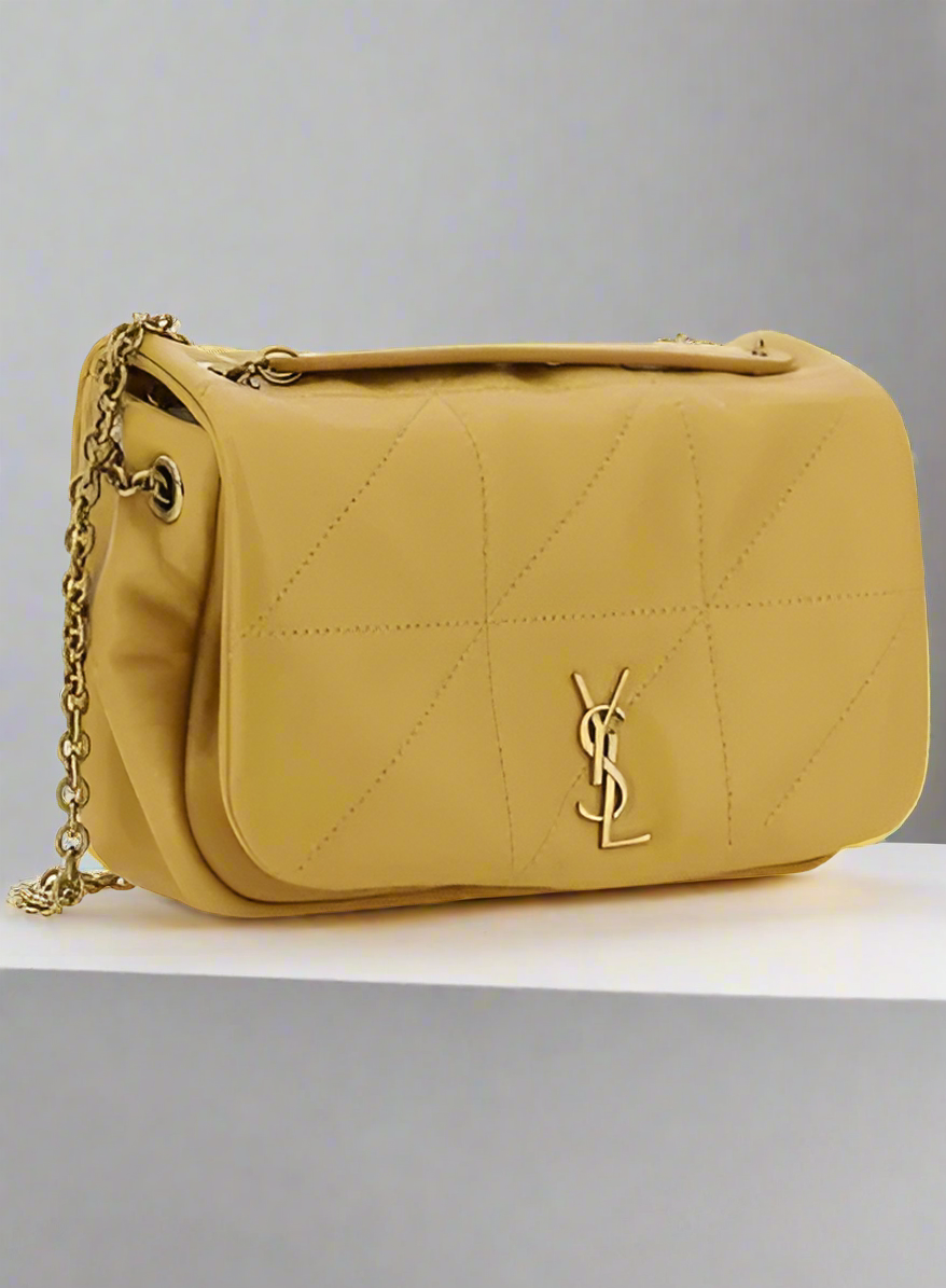Saint Laurent yellow leather JAMIE SHOULDER BAG FRANCE