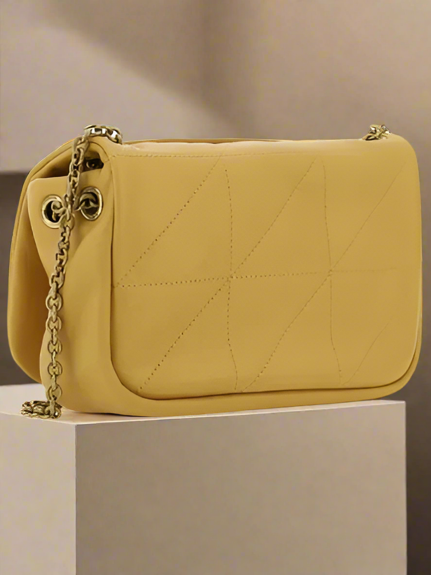 Saint Laurent yellow leather JAMIE SHOULDER BAG FRANCE