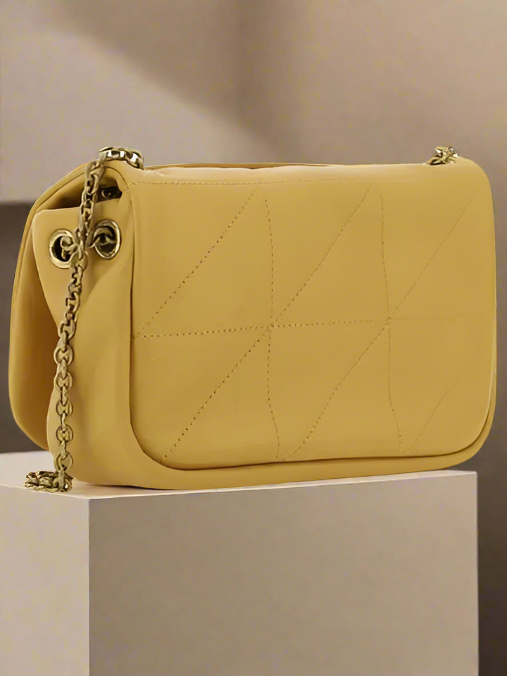 Saint Laurent yellow leather JAMIE SHOULDER BAG FRANCE