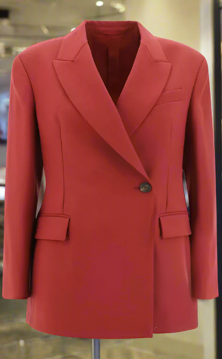 CHAQUETA BLAZER ROJA PARA MUJER DE BRUNELLO CUCINELLI ITALIA 