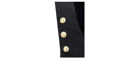 BALMAIN black sleeveless LONG DRESS