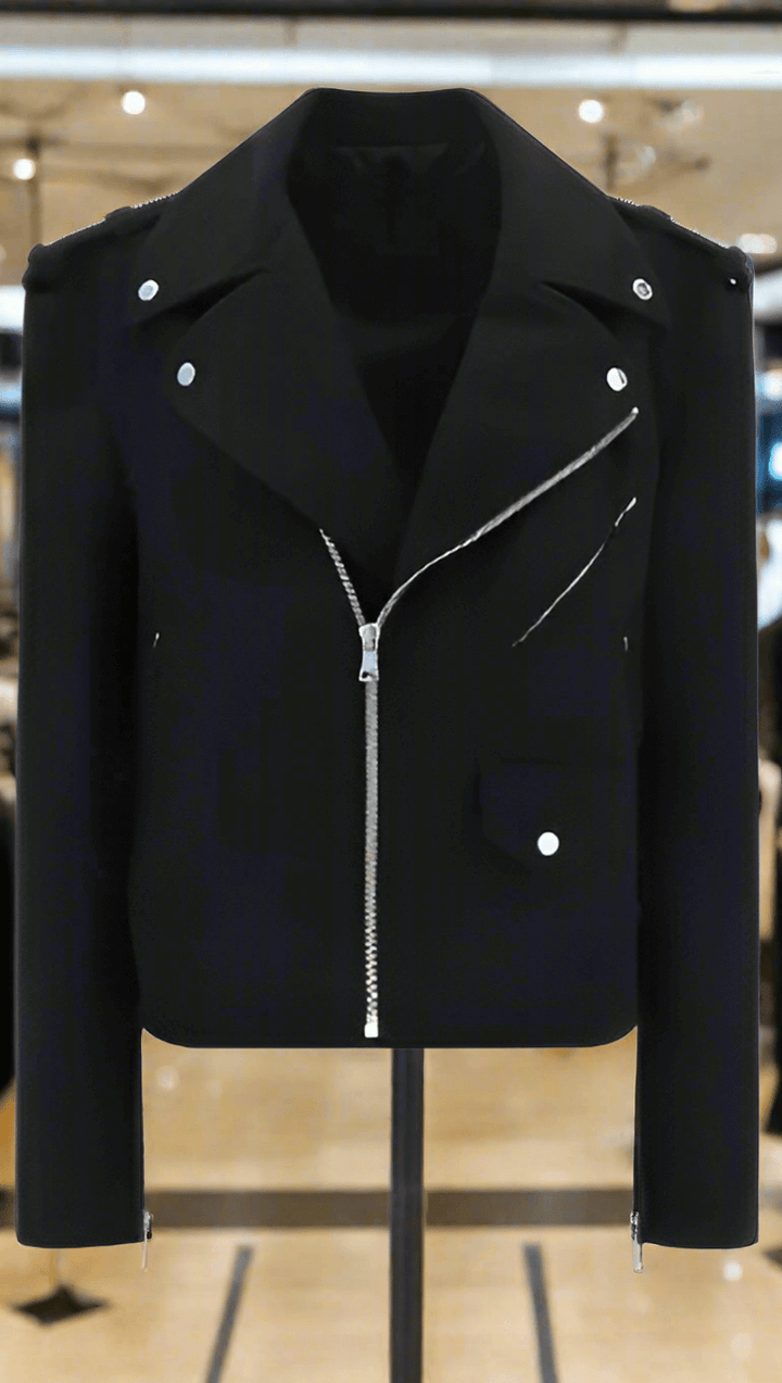 BALMAIN women's black zipper JACKET