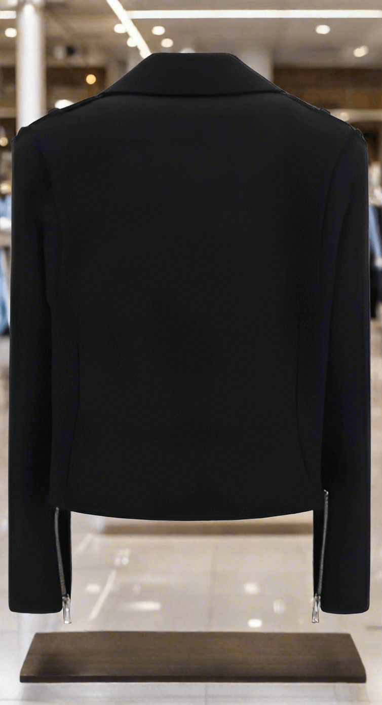 BALMAIN women's black zipper JACKET