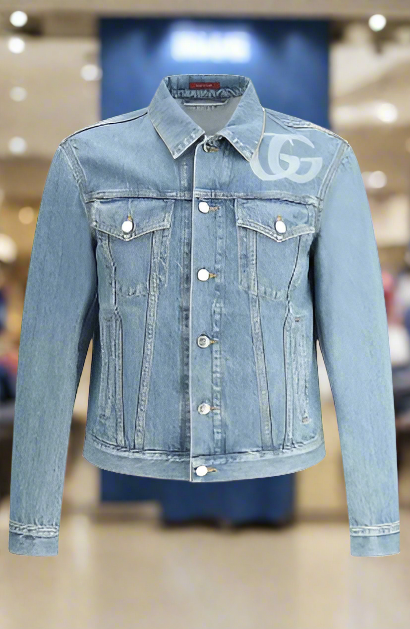 GUCCI MEN's DOUBLE G DENIM JACKET ITALY