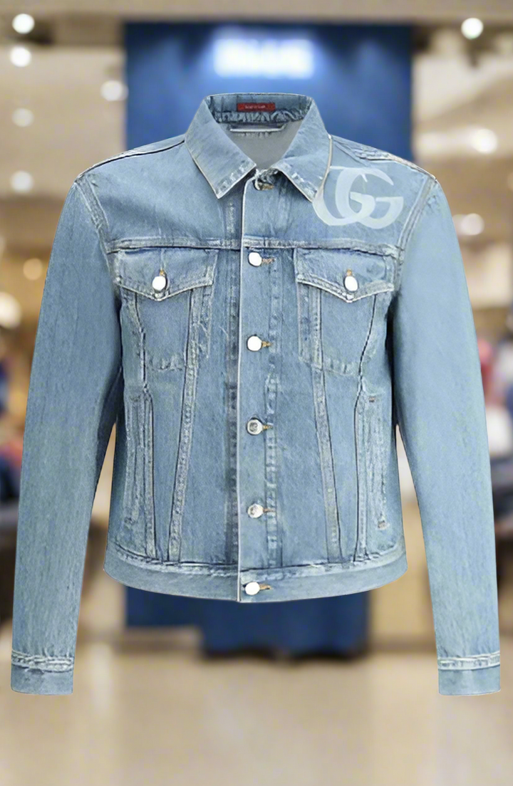 GUCCI MEN's DOUBLE G DENIM JACKET ITALY