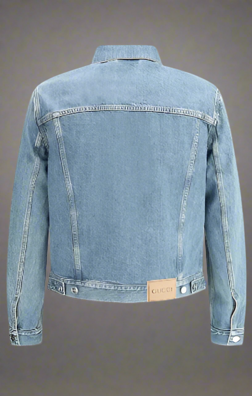 GUCCI MEN's DOUBLE G DENIM JACKET ITALY
