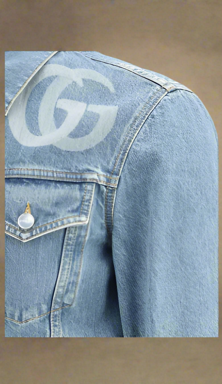 GUCCI MEN's DOUBLE G DENIM JACKET ITALY