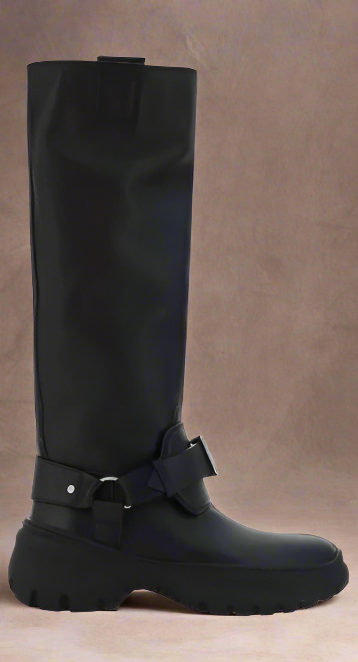 BURBERRY black women's STOMP BOOTS