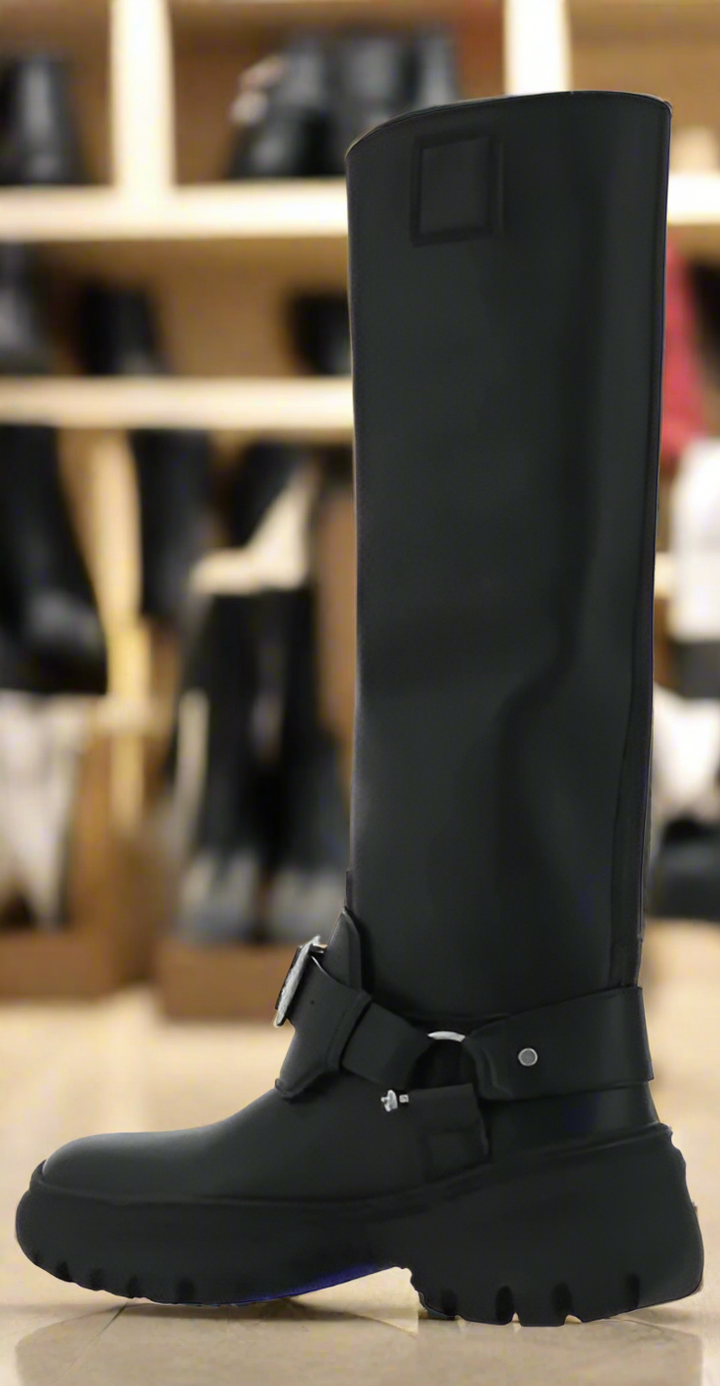 BURBERRY black women's STOMP BOOTS