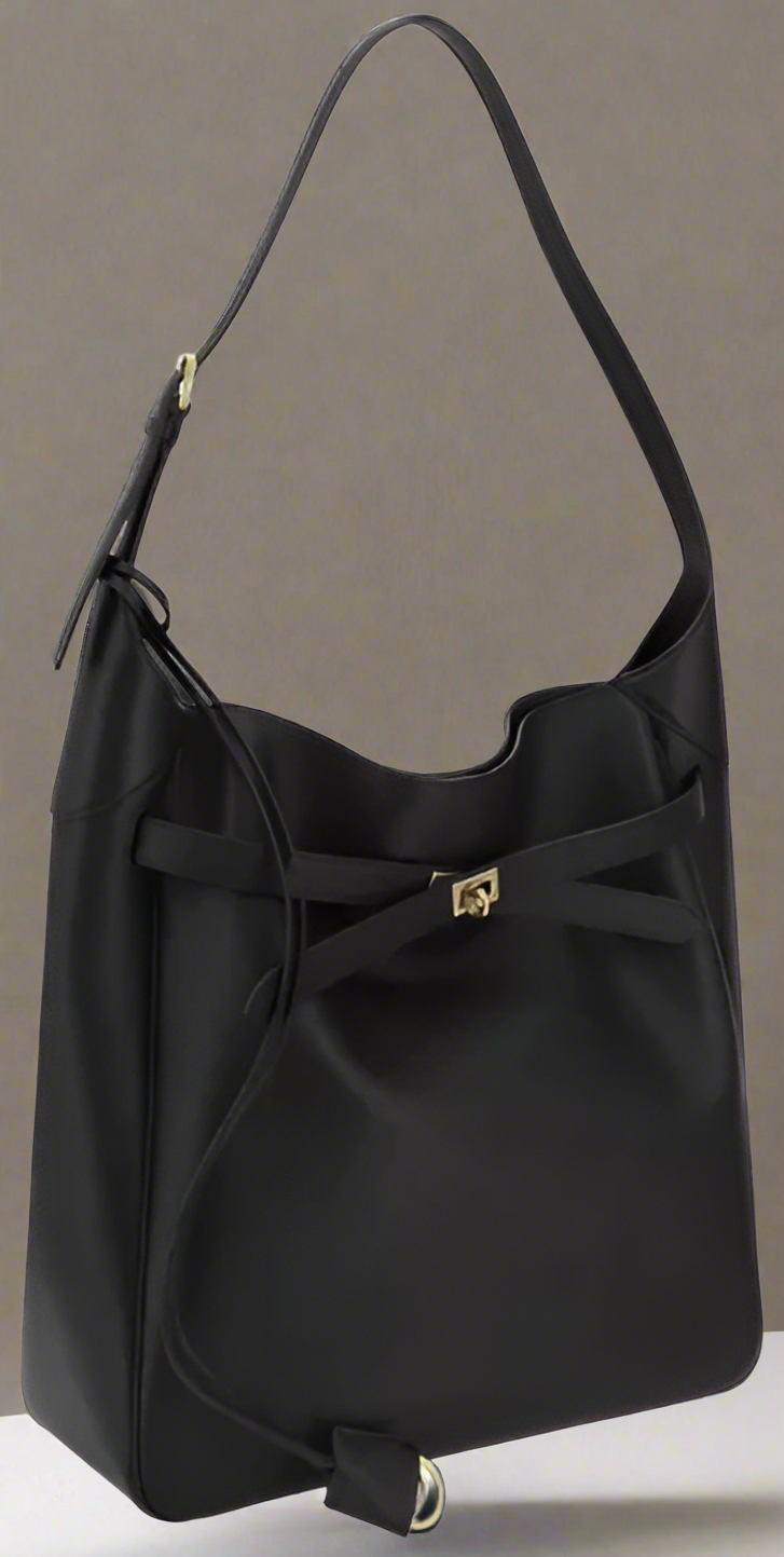 BOLSO DE HOMBRO GRANDE BALENCIAGA BEL AIR HOBO NEGRO 