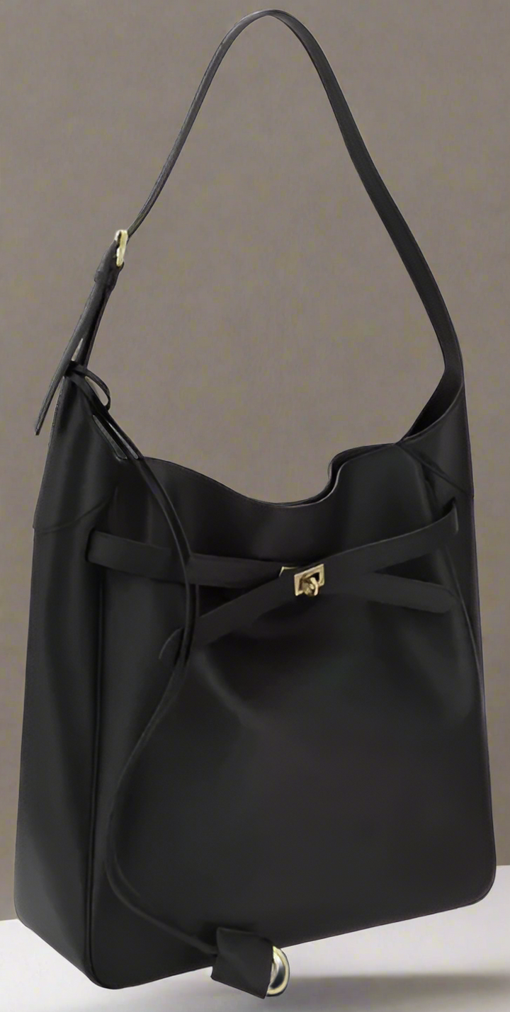 BOLSO DE HOMBRO GRANDE BALENCIAGA BEL AIR HOBO NEGRO 
