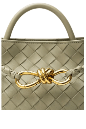 Bottega Veneta GREEN LEATHER HANDBAG