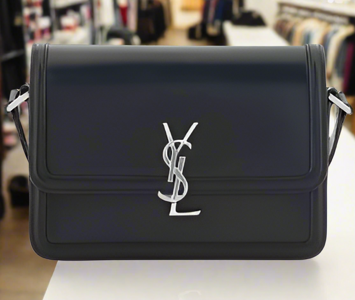 SAINT LAURENT black SOLFERINO SHOULDER BAG
