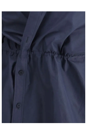BALENCIAGA SHIRT BLUE MINI DRESS