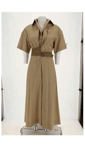 Brunello Cucinelli beige long dress Italy