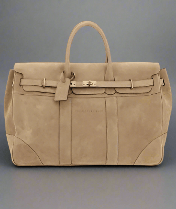Brunello Cucinelli men's beige COUNTRY TRAVEL BAG