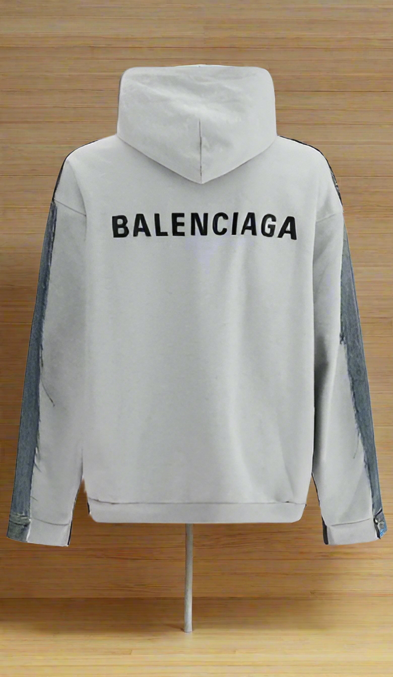Balenciaga PANELED DESIGN DENIM JACKET