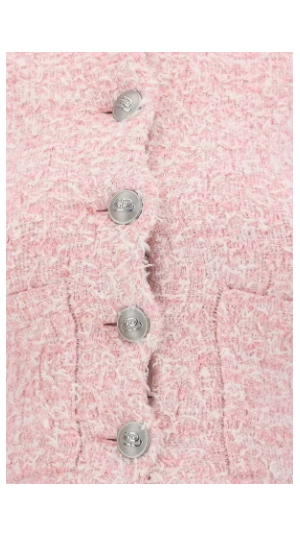Balenciaga pink 5-button CARDIGAN