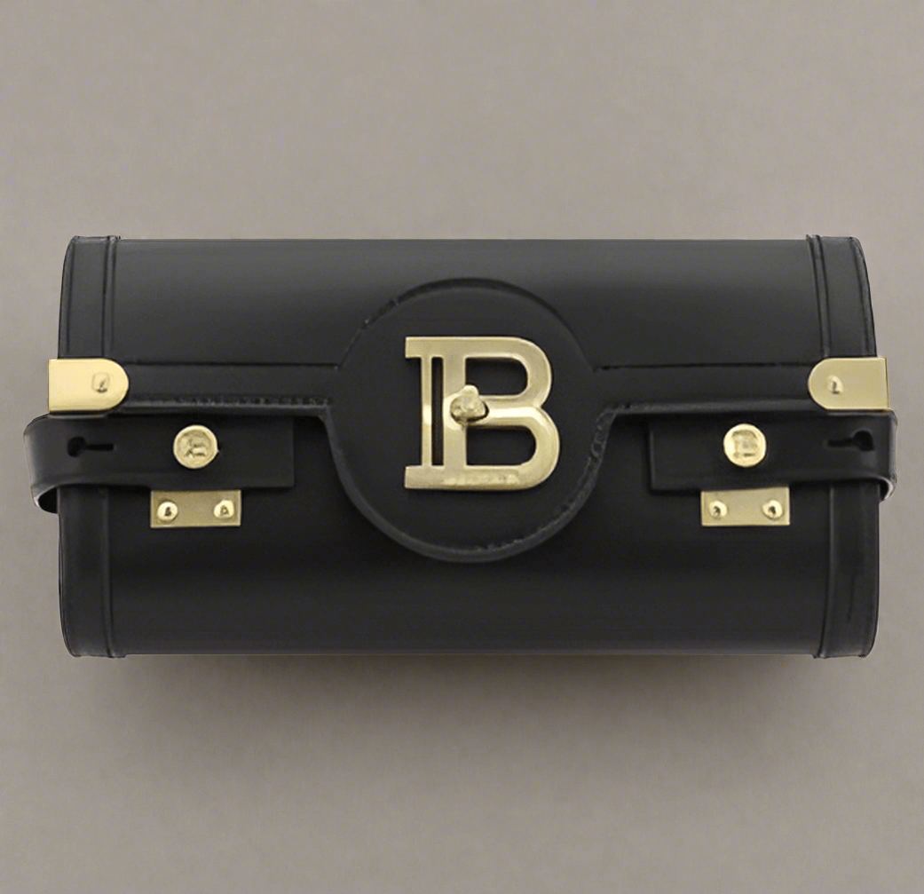 BALMAIN BLACK B-BUZZ POUCH BAG