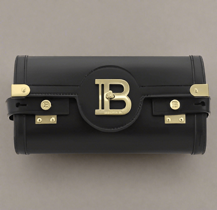 BALMAIN BLACK B-BUZZ POUCH BAG
