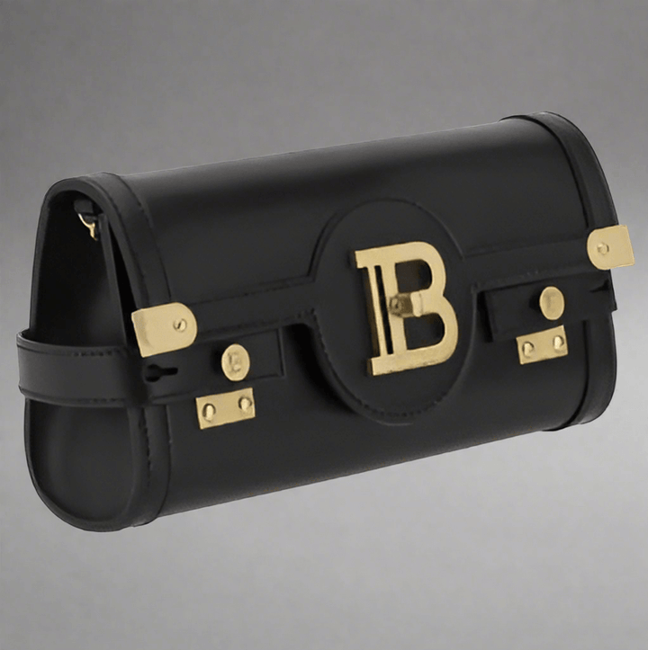 BALMAIN BLACK B-BUZZ POUCH BAG