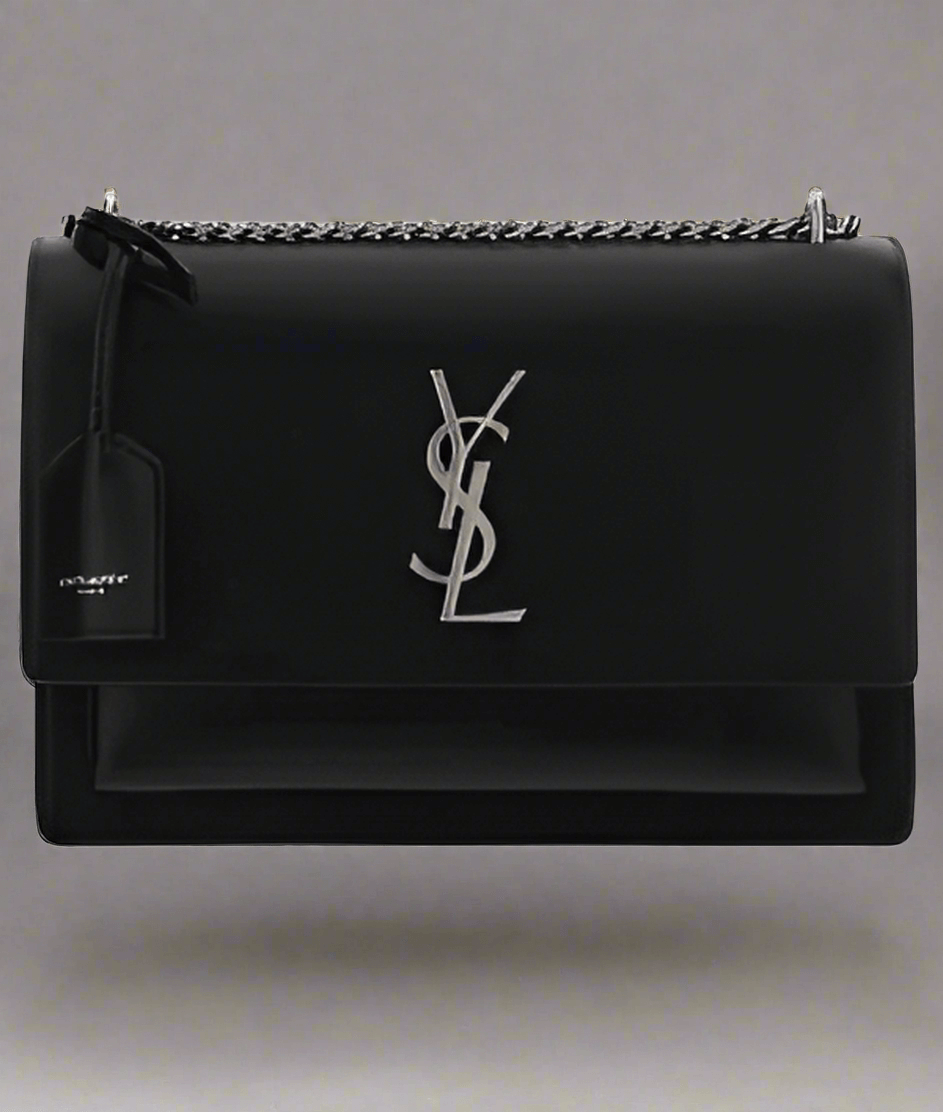 Saint Laurent black leather
MONOGRAM SUNSET SHOULDER BAG