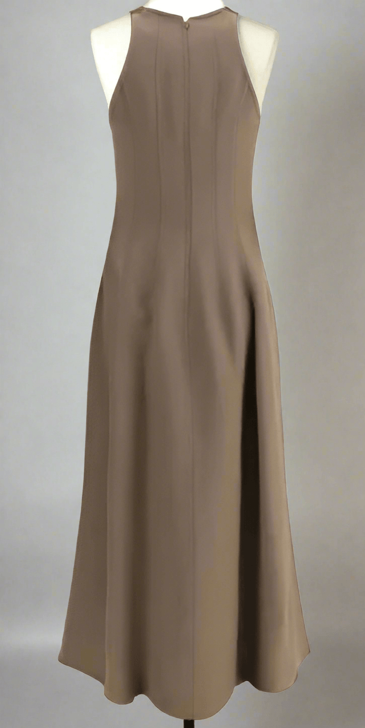 Brunello Cucinelli brown SLEEVELESS DRESS
