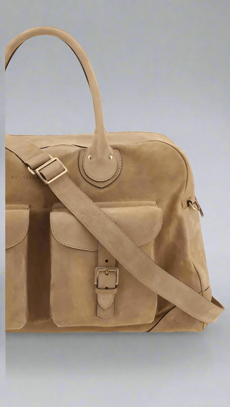 Brunello Cucinelli SUEDE TRAVEL BAG