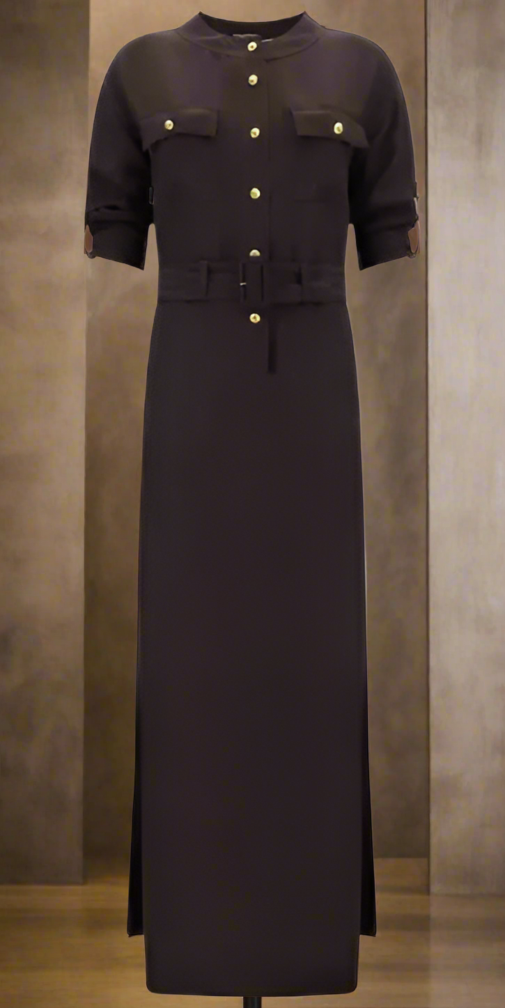 TOM FORD CHOCOLATE BROWN LONG DRESS