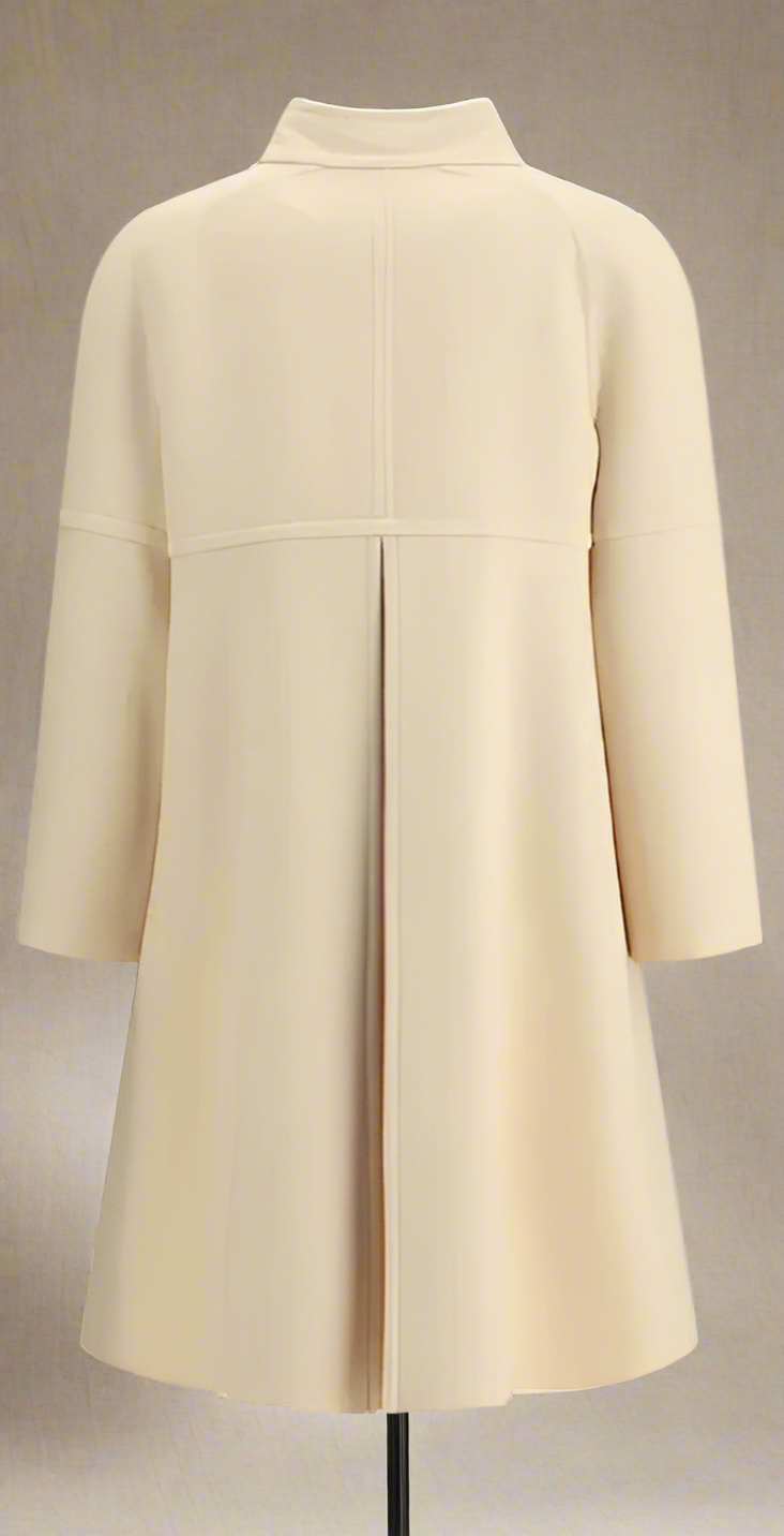 VALENTINO IVORY BOW COAT