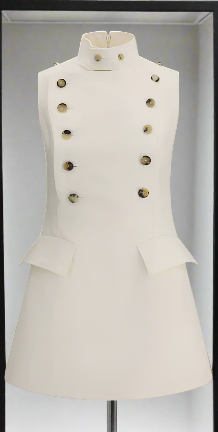 Alexander McQueen Ivory DAY MINI DRESS