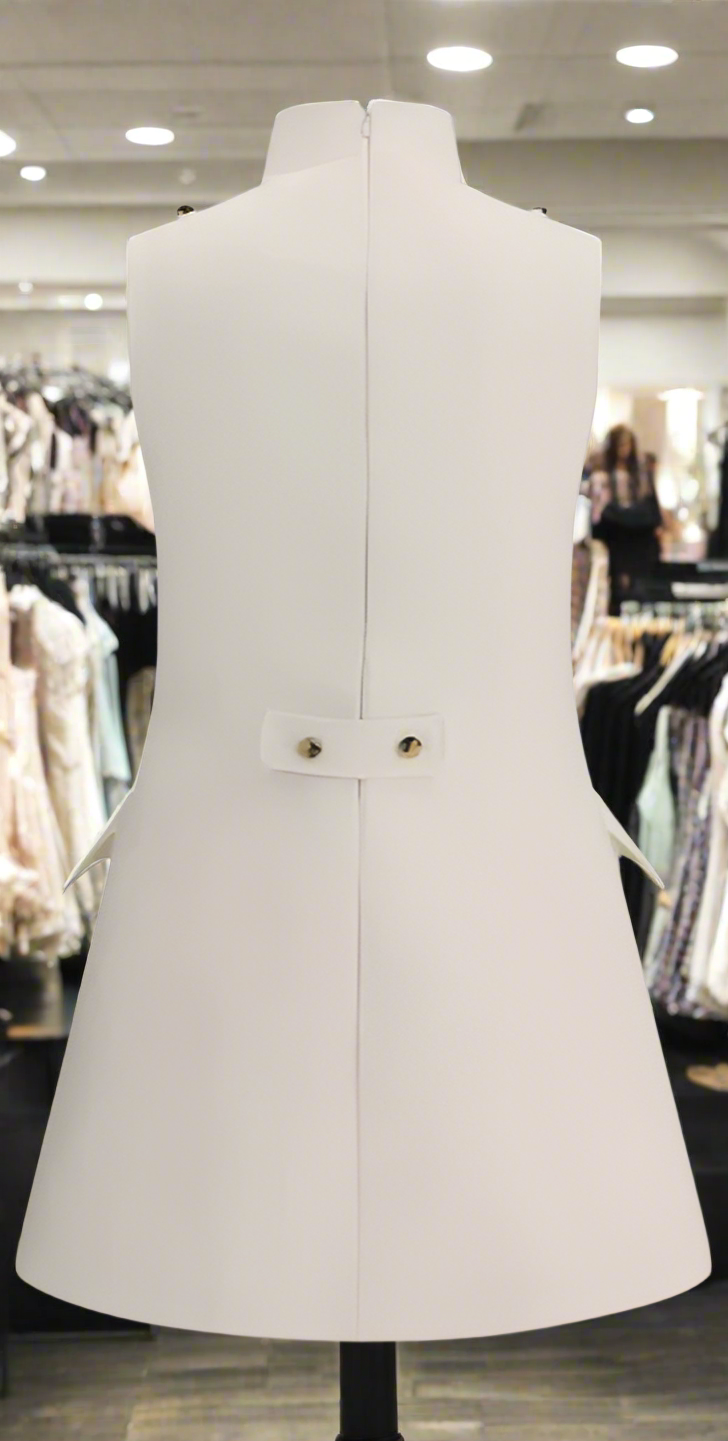Alexander McQueen Ivory DAY MINI DRESS
